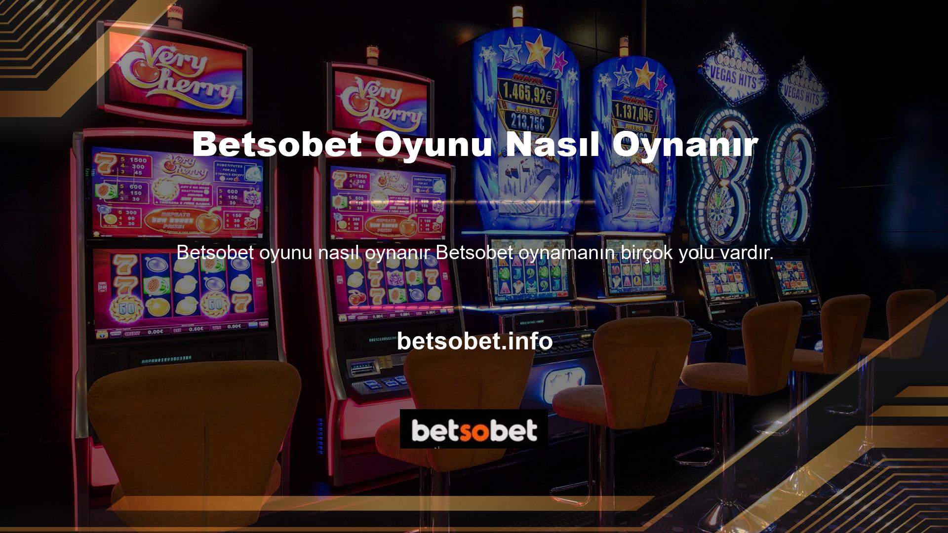 Çevrimiçi casinolar, at yarışları ve diğer spor etkinliklerinin yanı sıra rulet ve barbut gibi oyunlara da bahis oynamanıza olanak tanır